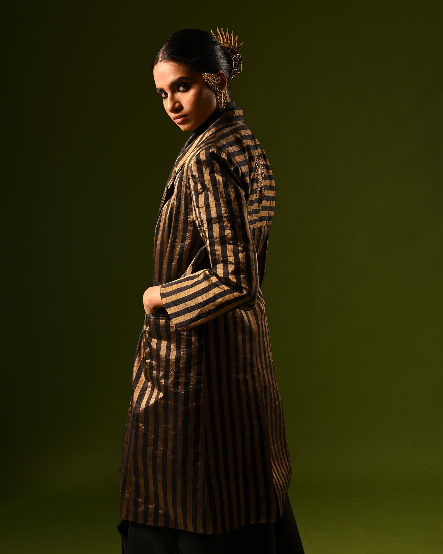 ANAYA HANDLOOM TRENCH COAT