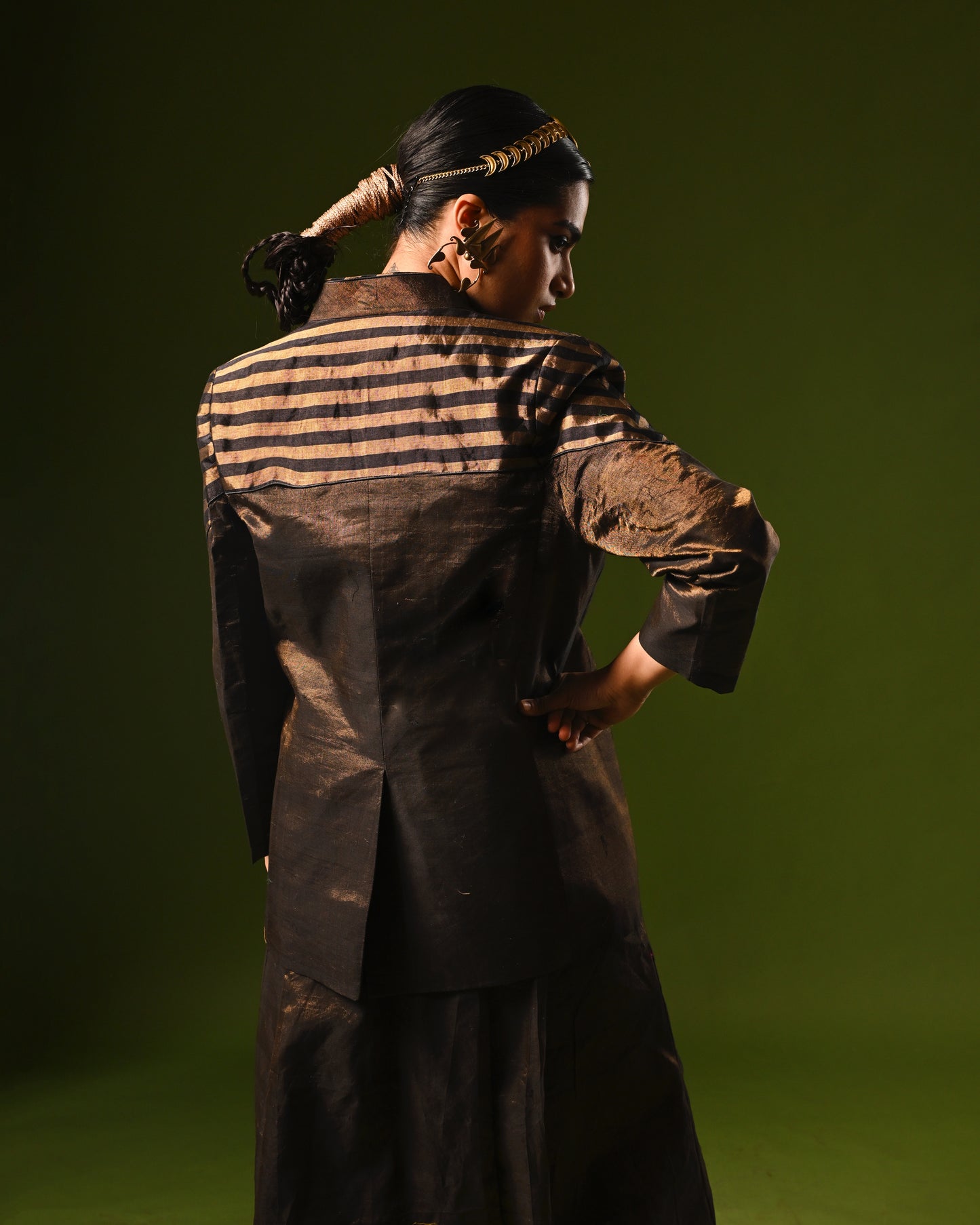 TARANG HANDLOOM CHANDERI JACKET