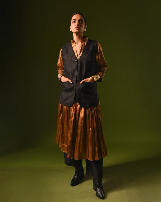 VANYA HANDLOOM WAIST COAT SET
