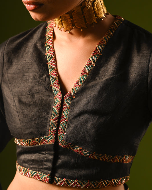 AJAYA HANDLOOM EMBROIDERED BLOUSE