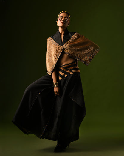 SANDHI HANDLOOM CROP JACKET