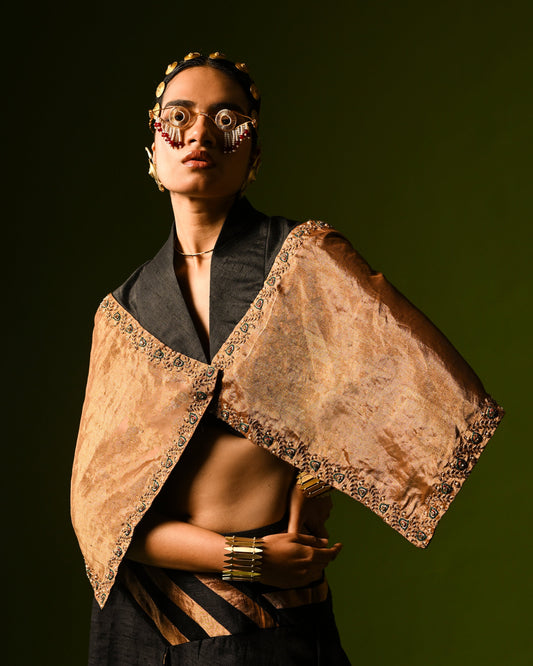 SANDHI HANDLOOM CROP JACKET