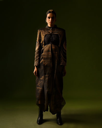 TARANG HANDLOOM CROP JACKET SET