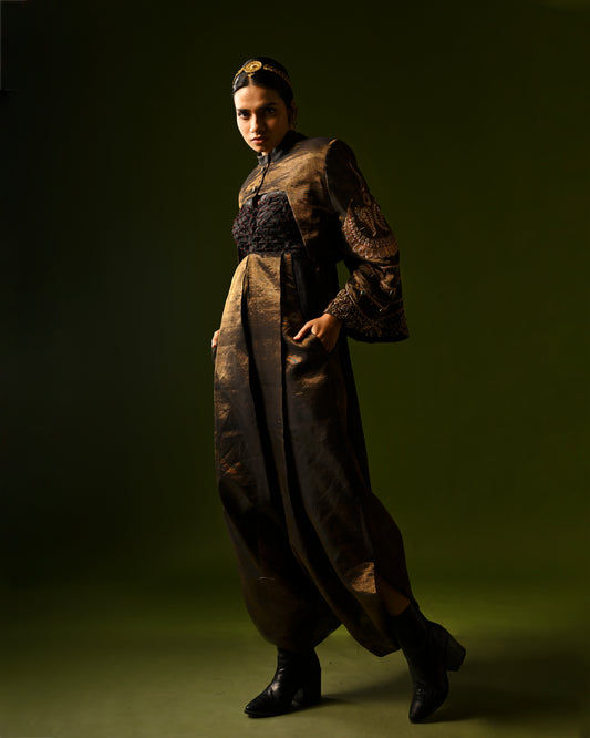 TARANG HANDLOOM CROP JACKET SET