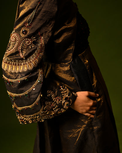 TARANG HANDLOOM CROP JACKET SET