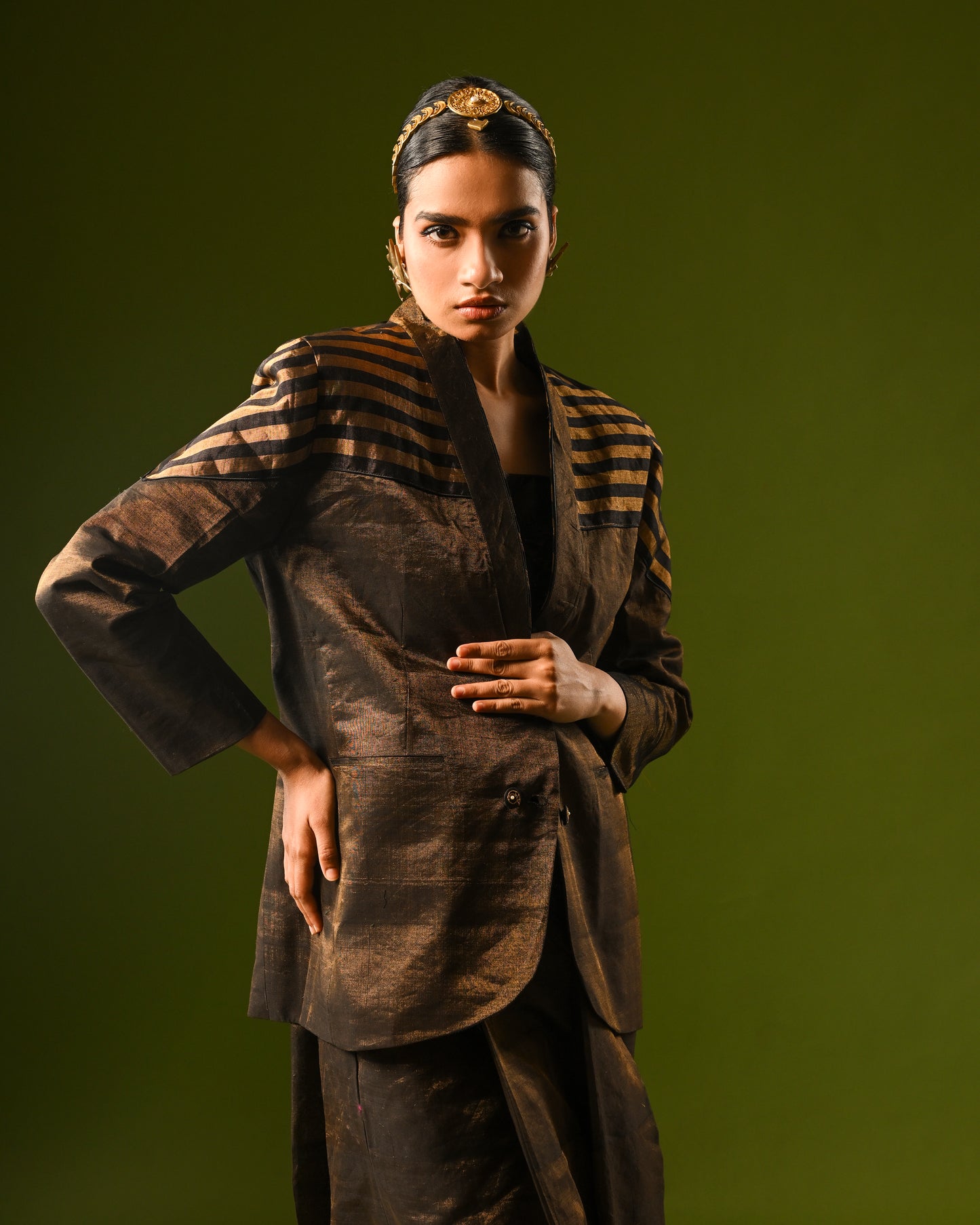 TARANG HANDLOOM CHANDERI JACKET