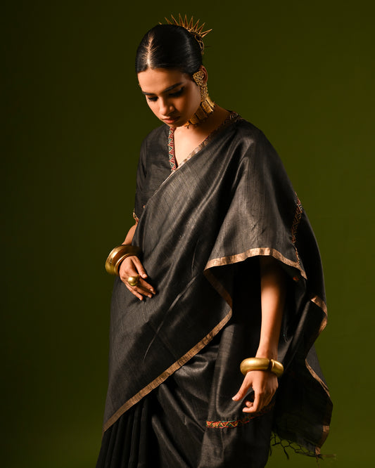 AJAYA HANDLOOM SAREE BLOUSE SET