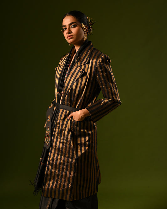 ANAYA HANDLOOM TRENCH COAT